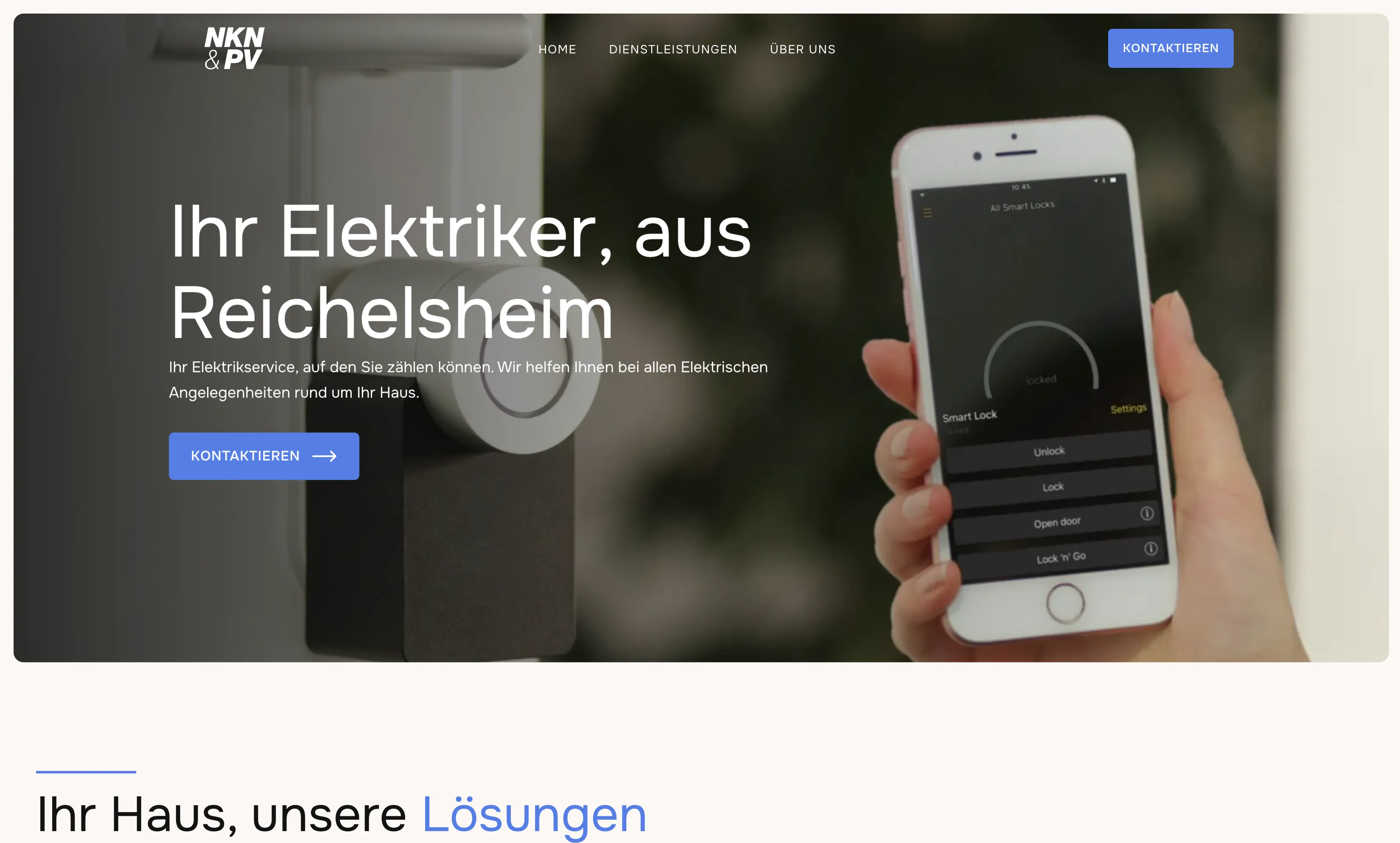 Startseite von NKN & PV Elektrik