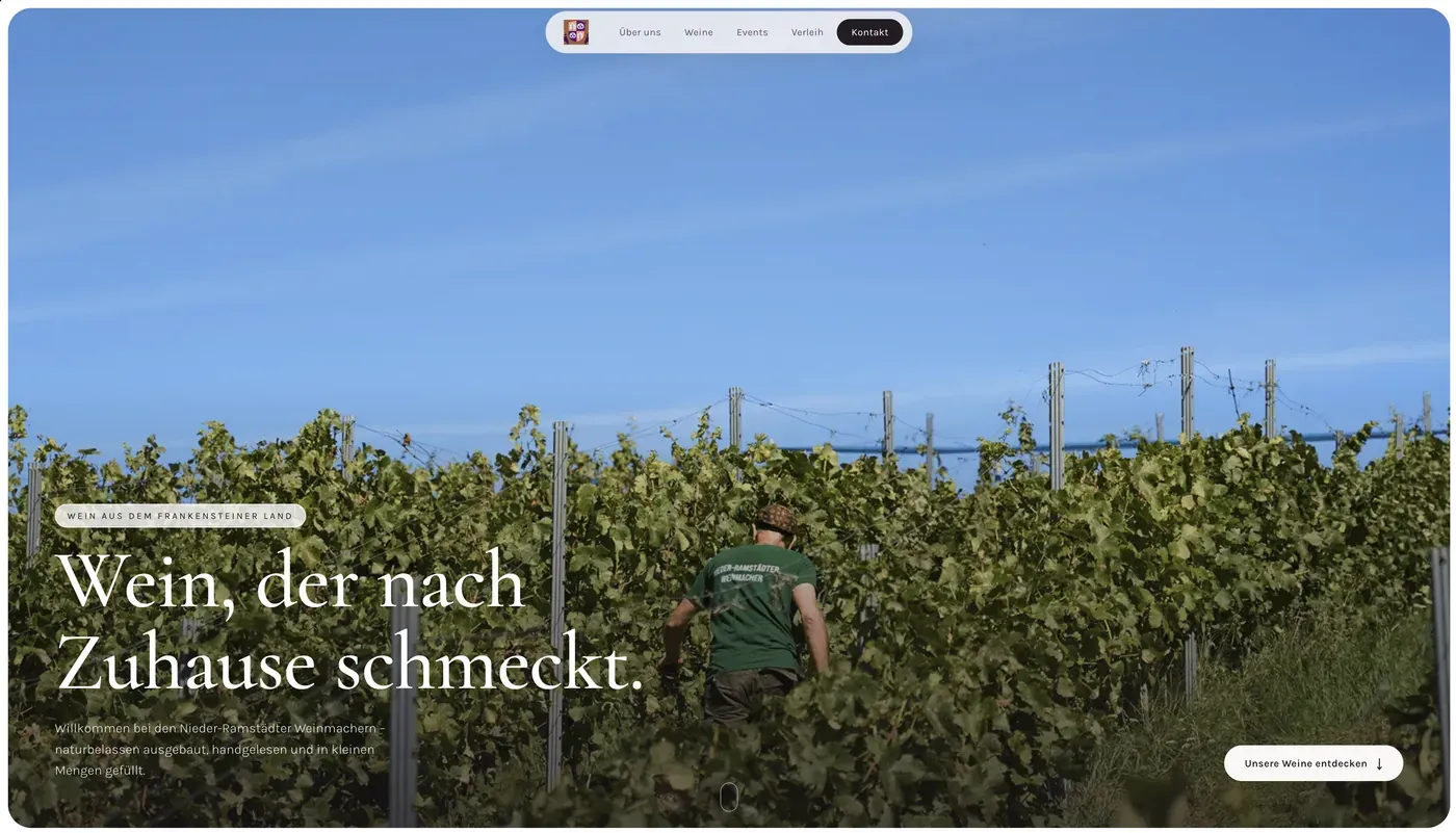 Startseite der Nieder-Ramstädter Weinmacher